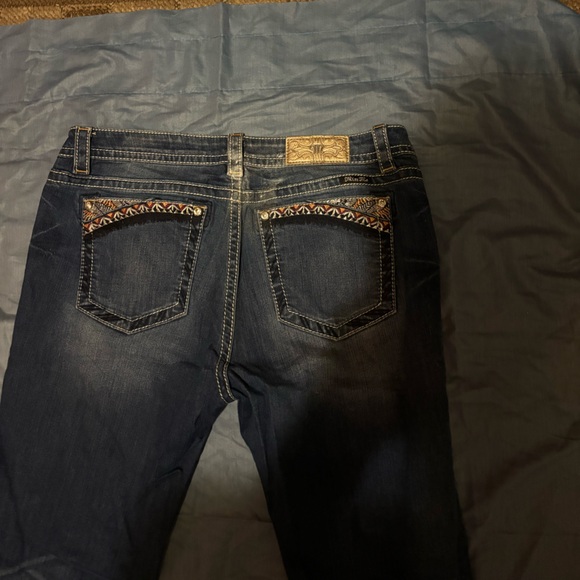 Miss me jeans size 34 inseam 34 great look feel and design - Picture 2 of 4